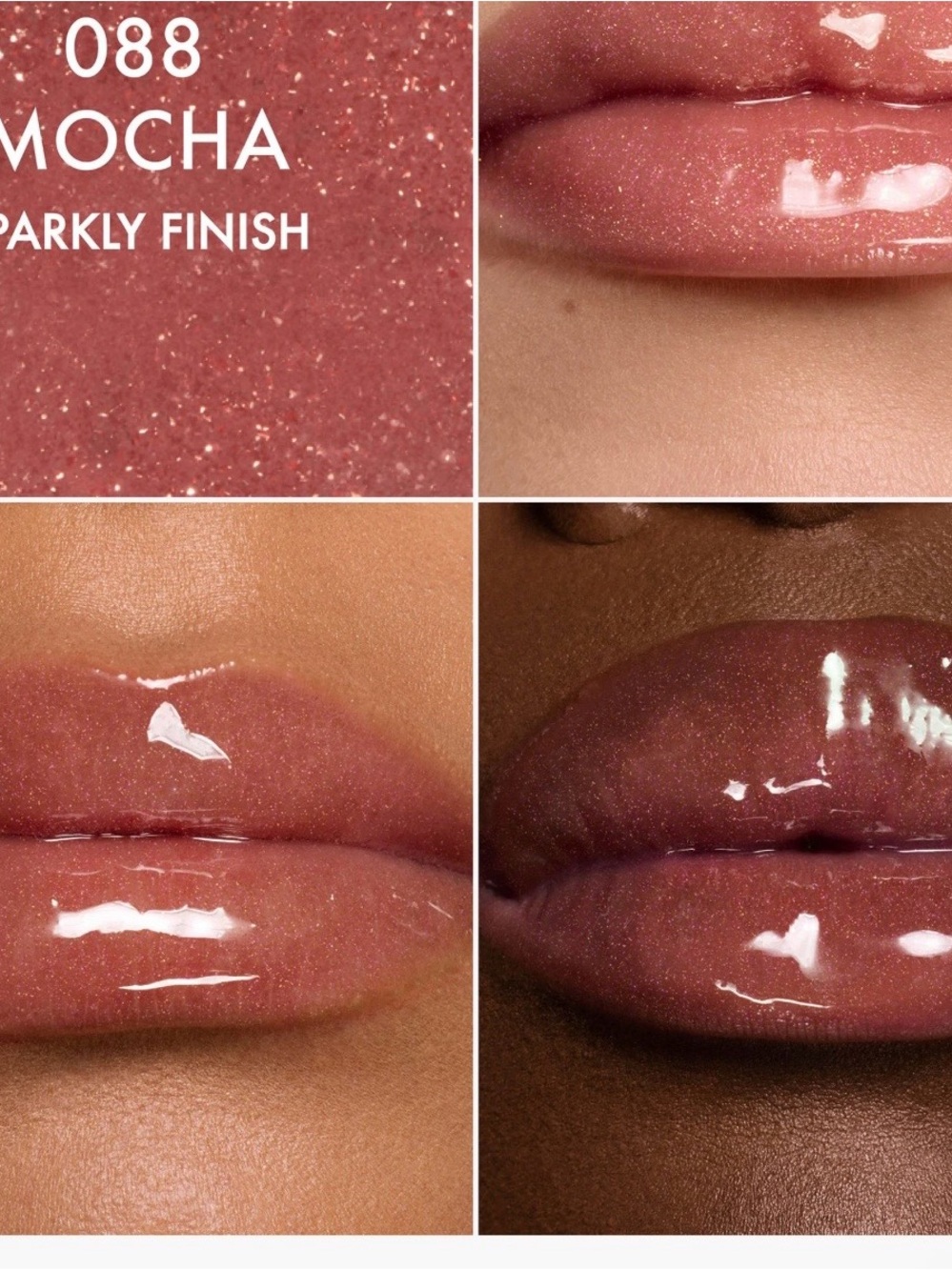 Mocha Sparkly Finish Lip Gloss - 088 Mocha